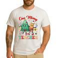 One Merry Teacher Groovy Christmas Tree Pjs Xmas Teacher Men's Casual T-Shirt White One Merry Teacher Groovy Christmas Tree Pjs Xmas Teacher Men's Casual T-Shirt White