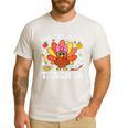 One Thankful Teacher Turkey Thanksgiving Teaching Men's Casual T-Shirt White One Thankful Teacher Turkey Thanksgiving Teaching Men's Casual T-Shirt White