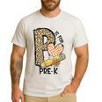 P Is For Pre K Teacher Leopard First Day Of School For Men Women Girls Kids Men's Casual T-Shirt White