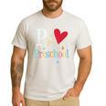 P Is For Preschool Teacher Student Back To School Men's Casual T-Shirt White P Is For Preschool Teacher Student Back To School Men's Casual T-Shirt White