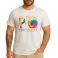 P Is For Preschool Tie Dye Back To School Teacher Men Women Girls Kids Men's Casual T-Shirt White P Is For Preschool Tie Dye Back To School Teacher Men Women Girls Kids Men's Casual T-Shirt White