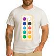 Paint Palette ArtSet Halloween Costume For Teachers Students For Men Women Kids Men's Casual T-Shirt White