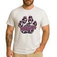 Panthers Paw Print Leopard Maroon Panther Pride Teacher Men's Casual T-Shirt White