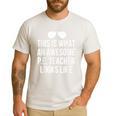 PE Teacher Sunglasses What Awesome Looks Like Men's Casual T-Shirt White PE Teacher Sunglasses What Awesome Looks Like Men's Casual T-Shirt White