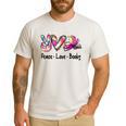Peace Love Books Librarian Teacher Life Book Library Tie Dye Men's Casual T-Shirt White