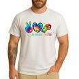 Peace Love Physical Education Tie Dye Sports PE Teacher Men's Casual T-Shirt White