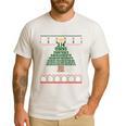 Pi Tree Christmas Math Teacher Ugly Sweater Men Women Kids Men's Casual T-Shirt White
