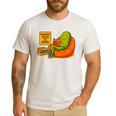 Pickle Reading Books Bookworm Teacher Librarian Kids Retro Men's Casual T-Shirt White Pickle Reading Books Bookworm Teacher Librarian Kids Retro Men's Casual T-Shirt White