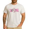 Pink Ghost Teach Halloween Teacher In Spooky Season Men's Casual T-Shirt White