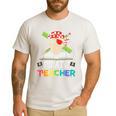 Pirate Teacher Halloween Skull Adult Men's Casual T-Shirt White Pirate Teacher Halloween Skull Adult Men's Casual T-Shirt White