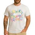 Pre-K Crayons & Curiosity Preschool Teachers Life Tie Dye Men's Casual T-Shirt White Pre-K Crayons & Curiosity Preschool Teachers Life Tie Dye Men's Casual T-Shirt White