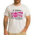 Preschool Teacher In October We Wear Pink Breast Cancer Men's Casual T-Shirt White Preschool Teacher In October We Wear Pink Breast Cancer Men's Casual T-Shirt White