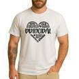 Principal Heart Life School Principal Teacher Appreciation Men's Casual T-Shirt White