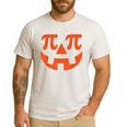 Pumpkin Pi Pie Math Thanksgiving Science Teacher Men's Casual T-Shirt White