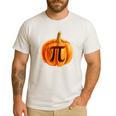 Pumpkin Pie Halloween Thanksgiving Math Teacher Pi Day Men's Casual T-Shirt White Pumpkin Pie Halloween Thanksgiving Math Teacher Pi Day Men's Casual T-Shirt White