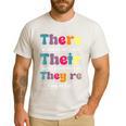 There Their They'Re English Teacher Grammar Memes Men's Casual T-Shirt White There Their They'Re English Teacher Grammar Memes Men's Casual T-Shirt White