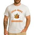 Read More Books Halloween Retro Pumpkin Reading Fall Teacher Men's Casual T-Shirt White