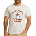 Retro You Can't Scare Me I'm A Math Teacher Cute Ghost Women Men's Casual T-Shirt White