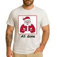 Retro All Done Christmas Special Ed Teacher Team Santa Women Men's Casual T-Shirt White Retro All Done Christmas Special Ed Teacher Team Santa Women Men's Casual T-Shirt White