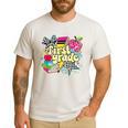 Retro First Grade Teacher Disco Ball Coquette Back To School Men's Casual T-Shirt White