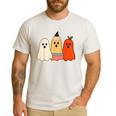 Retro Pencil Ghost Boo Spooky Teacher Halloween Costume Men's Casual T-Shirt White Retro Pencil Ghost Boo Spooky Teacher Halloween Costume Men's Casual T-Shirt White