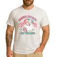 Retro Pink Christmas Santa's Favorite Art Teacher Artist Men's Casual T-Shirt White