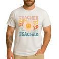 Retro Teacher Daisy Colorful Elementary School Teacher Men's Casual T-Shirt White Retro Teacher Daisy Colorful Elementary School Teacher Men's Casual T-Shirt White