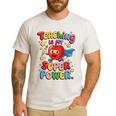 Retro Teaching Is My Superpower Apple Teacher Appreciation Men's Casual T-Shirt White