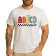 Rock Abcd Back To School Abcd Preschool Teacher Appreciation Men's Casual T-Shirt White