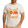 School Thankful I Teach The Cutest Little Turkeys Thanksgiving Teacher Men's Casual T-Shirt White School Thankful I Teach The Cutest Little Turkeys Thanksgiving Teacher Men's Casual T-Shirt White