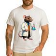 Science Rat Lab Science Scientist Mouse Teacher Chemistry Men's Casual T-Shirt White Science Rat Lab Science Scientist Mouse Teacher Chemistry Men's Casual T-Shirt White