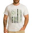 Science Teacher Camo American Flag Back To School Men's Casual T-Shirt White