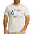 Science Teacher Teaching Future Scientists School Instructor Men's Casual T-Shirt White Science Teacher Teaching Future Scientists School Instructor Men's Casual T-Shirt White