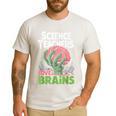Science Teachers Love Brains Shirt Men Women Halloween Men's Casual T-Shirt White Science Teachers Love Brains Shirt Men Women Halloween Men's Casual T-Shirt White