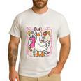 Silly Goose Teacher Club Animal Lover Groovy Teacher Men's Casual T-Shirt White