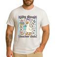 Silly Goose Teacher Club Silly Goose For Teacher Men's Casual T-Shirt White