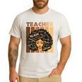 Smart Teacher Afro Girl Melanin African American Wowen Men's Casual T-Shirt White Smart Teacher Afro Girl Melanin African American Wowen Men's Casual T-Shirt White