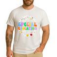 Special Education Teacher SPED Squad Team Kids Men Groovy Men's Casual T-Shirt White Special Education Teacher SPED Squad Team Kids Men Groovy Men's Casual T-Shirt White