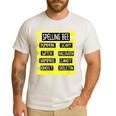 Spelling Bee Pun Halloween Costume For Teachers Men's Casual T-Shirt White