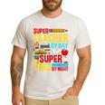Super Teacher By Day Super Tired By Night Superhero Teacher Men's Casual T-Shirt White Super Teacher By Day Super Tired By Night Superhero Teacher Men's Casual T-Shirt White