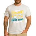 Super Teacher By Day Super Tired By Night Superheroes School Men's Casual T-Shirt White Super Teacher By Day Super Tired By Night Superheroes School Men's Casual T-Shirt White