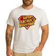 Super Teacher's Assistant Educational Superhero Men's Casual T-Shirt White Super Teacher's Assistant Educational Superhero Men's Casual T-Shirt White