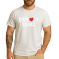 Support Squad Cute Heart Supportive Teacher Team Member Men's Casual T-Shirt White