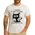 I Survived 67 Days Of School Teachers Students Humor Men's Casual T-Shirt White
