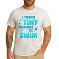 Swimming Teacher I Teach Tiny Humans To Swim Swim Instructor Men's Casual T-Shirt White Swimming Teacher I Teach Tiny Humans To Swim Swim Instructor Men's Casual T-Shirt White