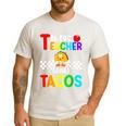T Is For Teacher And Tacos For Teacher & Tacos Lovers Men's Casual T-Shirt White