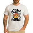 Lets Tacos Bout Science Scientist Teacher Men's Casual T-Shirt White Lets Tacos Bout Science Scientist Teacher Men's Casual T-Shirt White