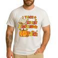 I Teach The Coolest Pumpkins In The Patch Teacher Halloween Men's Casual T-Shirt White I Teach The Coolest Pumpkins In The Patch Teacher Halloween Men's Casual T-Shirt White