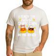 I Teach The Cutest Candy Corn In The Bunch Teacher Halloween Men's Casual T-Shirt White I Teach The Cutest Candy Corn In The Bunch Teacher Halloween Men's Casual T-Shirt White