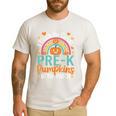 I Teach The Cutest Pre-K Pumpkin Teacher Student Halloween Men's Casual T-Shirt White I Teach The Cutest Pre-K Pumpkin Teacher Student Halloween Men's Casual T-Shirt White